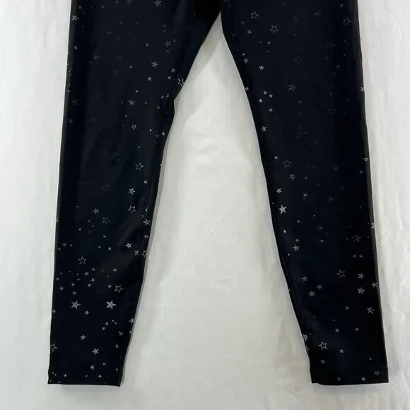 Beyond Yoga Tossed Star High Waist Crop Leggings Size S Iridescent Sparkle Black - Picture 9 of 12